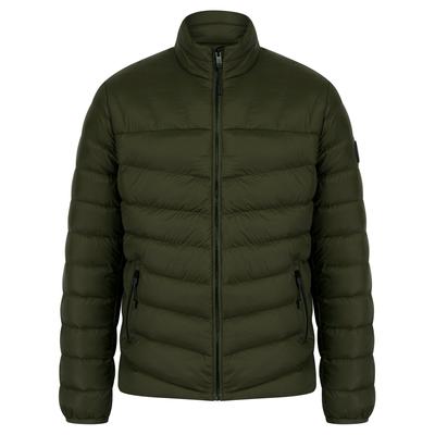 Coats / Jackets Eastwood Funnel Neck Quilted Puffer Jacket with Fleece Lined Collar in Khaki / S - Tokyo Laundry