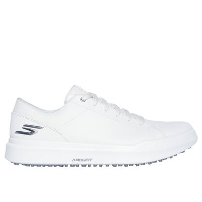 Skechers Men's Relaxed Fit: GO GOLF Drive 6 Shoes | Size 9.5 | White | Leather/Synthetic | Arch Fit