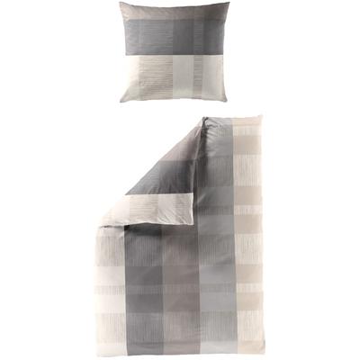 Bettwäsche BIERBAUM "3105", beige (sand), B/L: 155cm x 220cm, , Renforcé, B/L: 80cm x 80cm, Renforcu00e9, Obermaterial: 100% Baumwolle, Bettwäsche, Renforce, 100 % Baumwolle, pflegeleicht Image