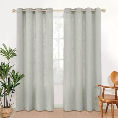Linen Texture Light Filtering Grommet Panel Pair