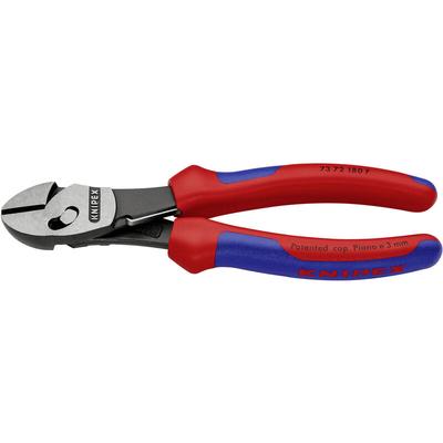 Knipex TwinForce 73 72 180 F Werkstatt Kraft-Seitenschneider mit Facette 180 mm