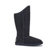 Gemütliche hohe schwarze Stiefel