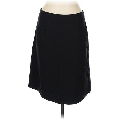 Banana Republic Wool Skirt: Black Solid Bottoms - Women's Size 12