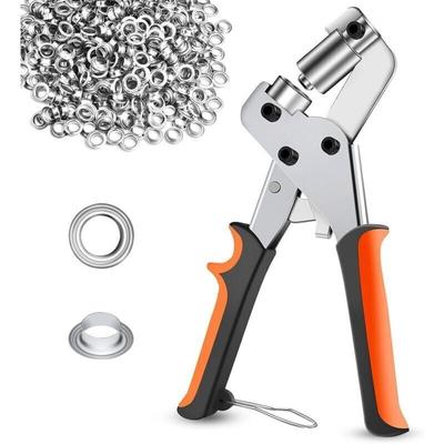 Senzange für Plane, Ösenzange mit 300 Ösen à 10 mm, Ösenzange für Plane, Stoff, Leder, Pappe, Image