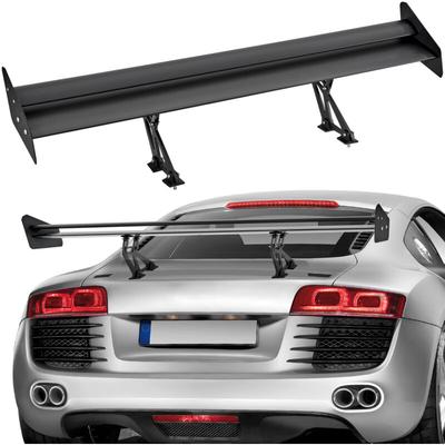 Gt Wing Autospoiler, 53,1 Zoll Universalspoiler mit Doppeldeck, verstellbares leichtes Aluminium,