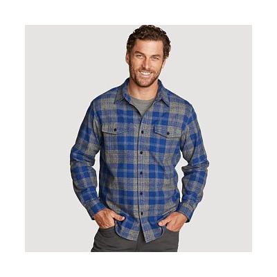 Eddie Bauer Men's Eddie's Favorite Cabin Flannel Shirt - Cinder - Size M