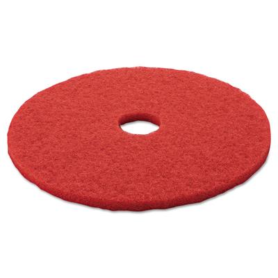 3M 08395 Low-Speed Buffer Floor Pads 5100, 20" Diameter, Red, 5/Carton - Case of 5