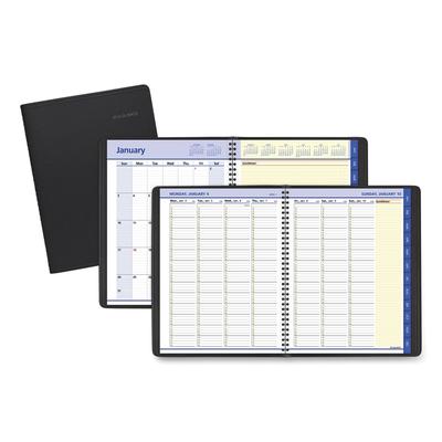 At-A-Glance 76-950-05 QuickNotes Weekly Vertical-Column Format Appointment Book, 11 x 8.25, Black Cover, 12-Month (Jan to Dec): 2024