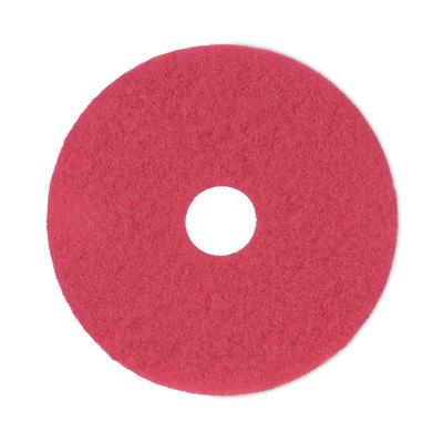 Boardwalk PAD 4016 RED Buffing Floor Pads, 16" Diameter, Red, 5/Carton - Case of 5