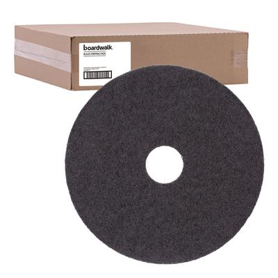 Boardwalk PAD 4021 BLA Stripping Floor Pads, 21" Diameter, Black, 5/Carton - Case of 5