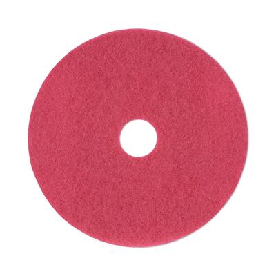 Boardwalk 4019RED Buffing Floor Pads, 19" Diameter, Red, 5/Carton - Case of 5