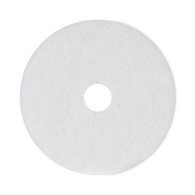 Boardwalk 54657 Polishing Floor Pads, 18" Diameter, White, 5/Carton - Case of 5