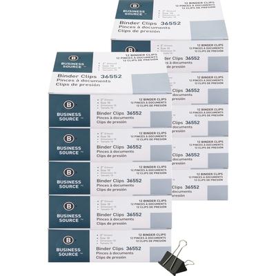 Business Source 36552BD Binder Clip, Large, 2