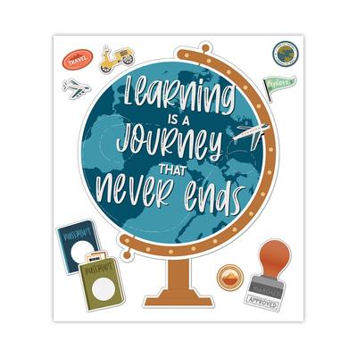 Carson Dellosa Publishing Company, Inc. 110555 Motivational Bulletin Board Set, Learning Is a Journey, 45 Pieces