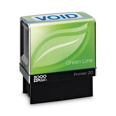 Cosco 098373 Green Line Message Stamp, Void, 1 1/2 x 9/16, Blue