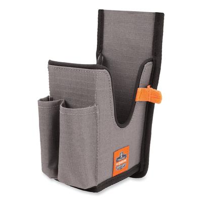 Ergodyne 19181 Squids 5540 Handheld Barcode Scanner Holster with Belt Loop, Large, 2.75x3.5x8, Polyester, Gray, Ships in 1-3 Business Days