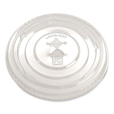 Fabri-Kal LKC1624FX Greenware Cold Drink Lids, X-Slot, Fits 16 oz to 24 oz Cup, Clear, 1,000/Carton - Case of 1000