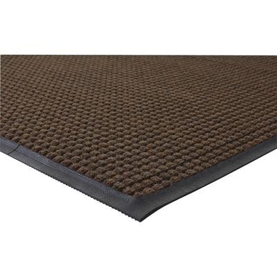 Genuine Joe 58843 Indoor/Outdoor Rubber & Polyproylene Floor Mat, 4' x 6', Brown