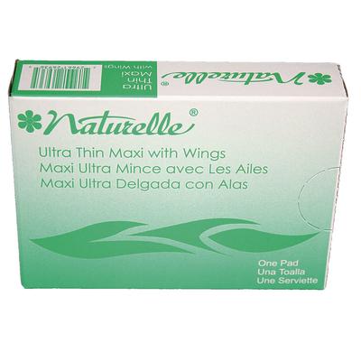 Impact Products 25169798 Naturelle Maxi Pads, #4 Ultra Thin with Wings, 200 Individually Wrapped/Carton - Case of 200