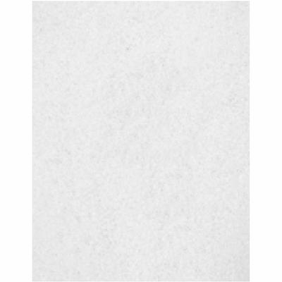 Genuine Joe H8054 Polishing Floor Pad - 5/Carton - 14" Width - White - Case of 5
