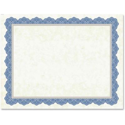 Geographics 47849 Traditional Certificates, 8-1/2" x 11", 15SH/PK, Blue - Pack of 15