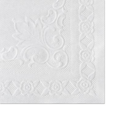 Hoffmaster 601SE1014 Classic Embossed Straight Edge Placemats, 10 x 14, White, 1,000/Carton - Case of 1000