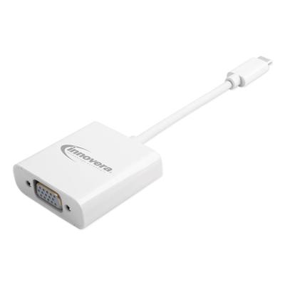 Innovera 50040 USB Type-C VGA Multiport Adapter, USB-C; USB 3.0; VGA