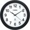 Lorell 60997 Wall Clock, 12 , Arabic Numerals, White Dial/Black Frame