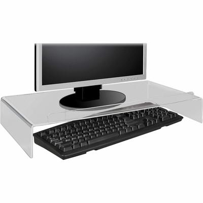 Kantek AMS300 Keyboard Carrel, Acrylic, 24 x12 1/2 x4 1/2 , Clear