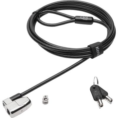 Kensington 64435 ClickSafe 2.0 Keyed Laptop Lock, 6ft Steel Cable, Silver, Two Keys