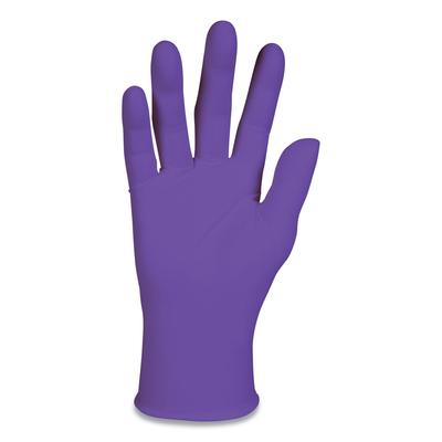 Kimberly-Clark 55083 Purple NitrileÂ™ Disposable Exam Gloves, Beaded Cuff, Unlined, Large, 6 mil - Box of 100