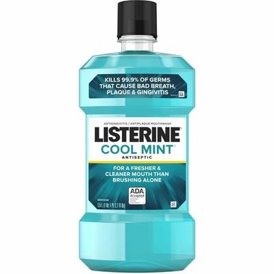 Listerine® 42755 Cool Mint Listerine Mouthwash, 1.5L