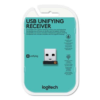 Logitech 910005235 USB Unifying Receiver, Black