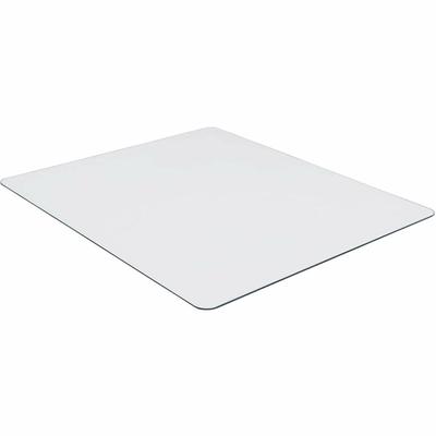 Lorell 82834 Chairmat, Tempered Glass, 44"Wx50"Lx1/4"H, Clear