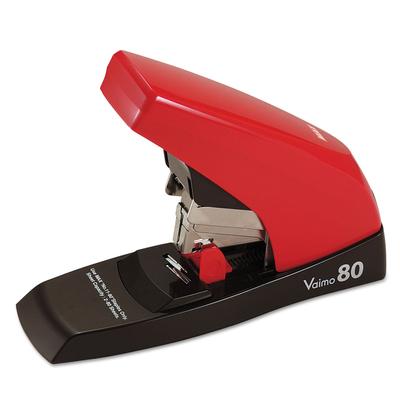 Max Usa Corporation HD11UFL Vaimo 80 Stapler, 80-Sheet Capacity, Red/Brown