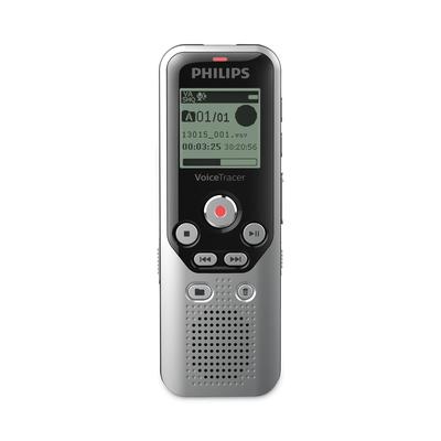 Philips DVT1250 Digital Voice Tracer 1250 Recorder, 8 GB, Black/Silver