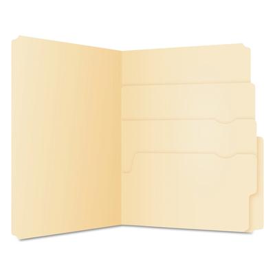 Pendaflex 10770 Divide It Up File Folders, 1/2-Cut Tabs, Letter Size, Manila, 24/Pack - Box of 24