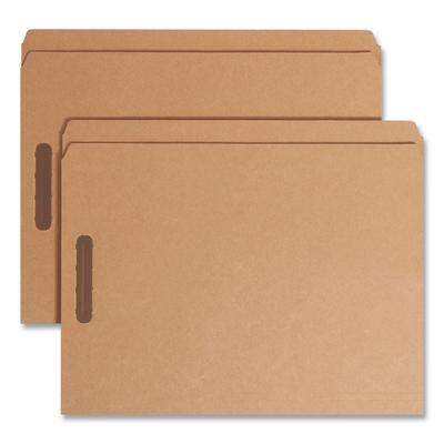 Smead 14813 Kraft 2-Fastener Folders, Straight Tab, Letter Size, Kraft, 50/Box - Box of 50