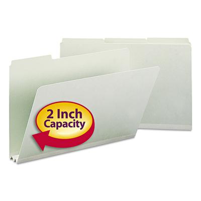 Smead 18234 Expanding Recycled Heavy Pressboard Folders, 1/3-Cut Tabs, 2
