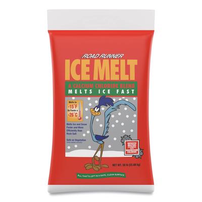 Scotwood Industries 50BRR Road Runner Ice Melt w/Calcium Chlorine Blend, 50lb, Red - 1 Bag
