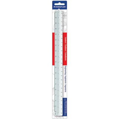 Staedtler 98719-34BK Plastic Triangular Scales, For Engineers, 12