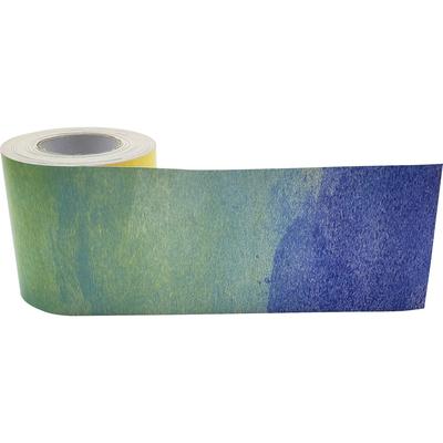 Teacher Created Resources 8953 Straight Rolled Border Trim, Watercolor, Sturdy, Durable, 3