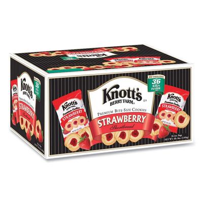 Smucker's BIS59637 Premium Berry Jam Shortbread Cookies, Strawberry, 2 oz, 36/Carton