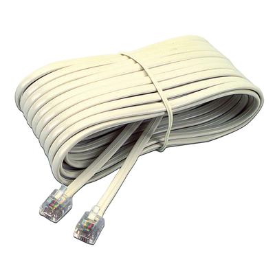 Softalk 04020 Telephone Extension Cord, Plug/Plug, 25 ft., Ivory