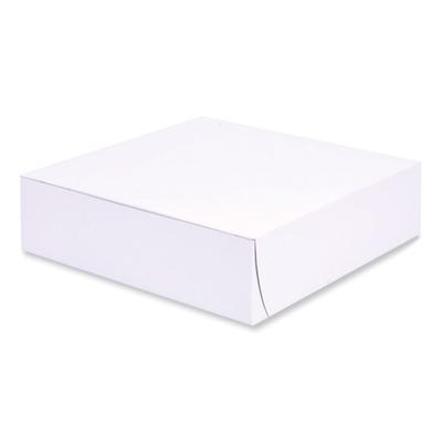 Southern Champion 1553 Bakery Boxes, Standard, 9 x 9 x 2.5, White, Paper, 250/Carton - Case of 250