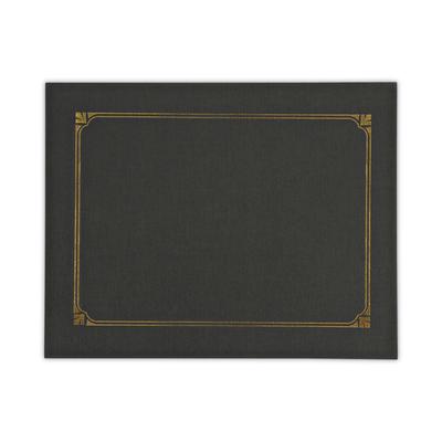 Universal Office Products 76895 Certificate/Document Cover, 8.5 x 11; 8 x 10; A4, Black, 6/Pack - Pack of 6