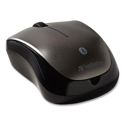 Verbatim 98590 Bluetooth Wireless Tablet Multi-Trac Blue LED Mouse, 2.4 GHz Frequency/30 ft Wireless Range, Left/Right Hand Use, Graphite