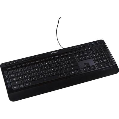 Verbatim 99789 Keyboard, Illuminated, USB Connection, Corded