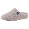 Pantoffel VERBENAS "YORK GALES", Damen, Gr. 40, grau (helltaupe), Textil, klassisch, Schuhe, Pantoffel, Hausschuh, Homeslipper zum Schlupfen