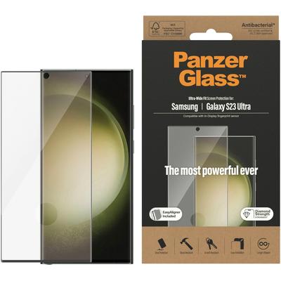 PANZERGLASS Displayschutzglas "Samsung Galaxy S23 Ultra -Ultra-Wide Fit inkl. EasyAligner" Displayfolien farblos (transparent)